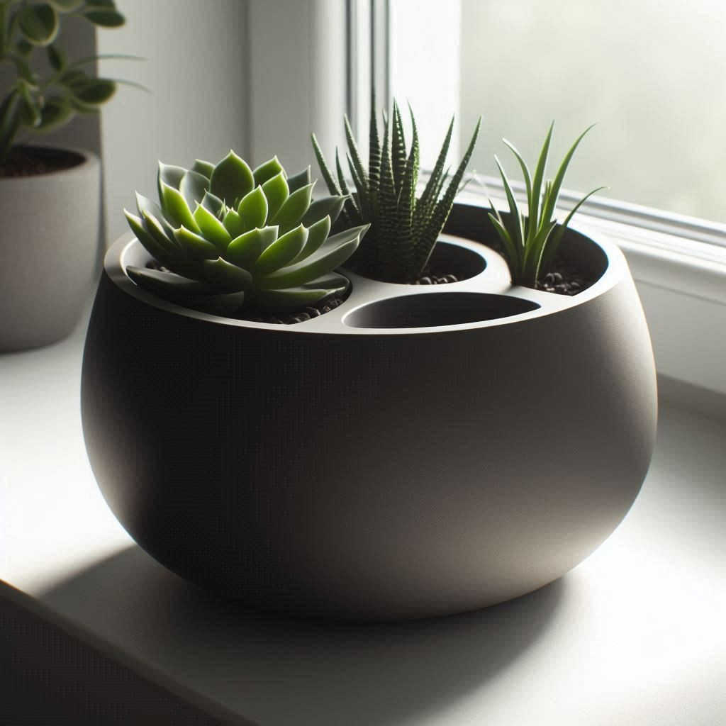 Round Self Watering Planter
