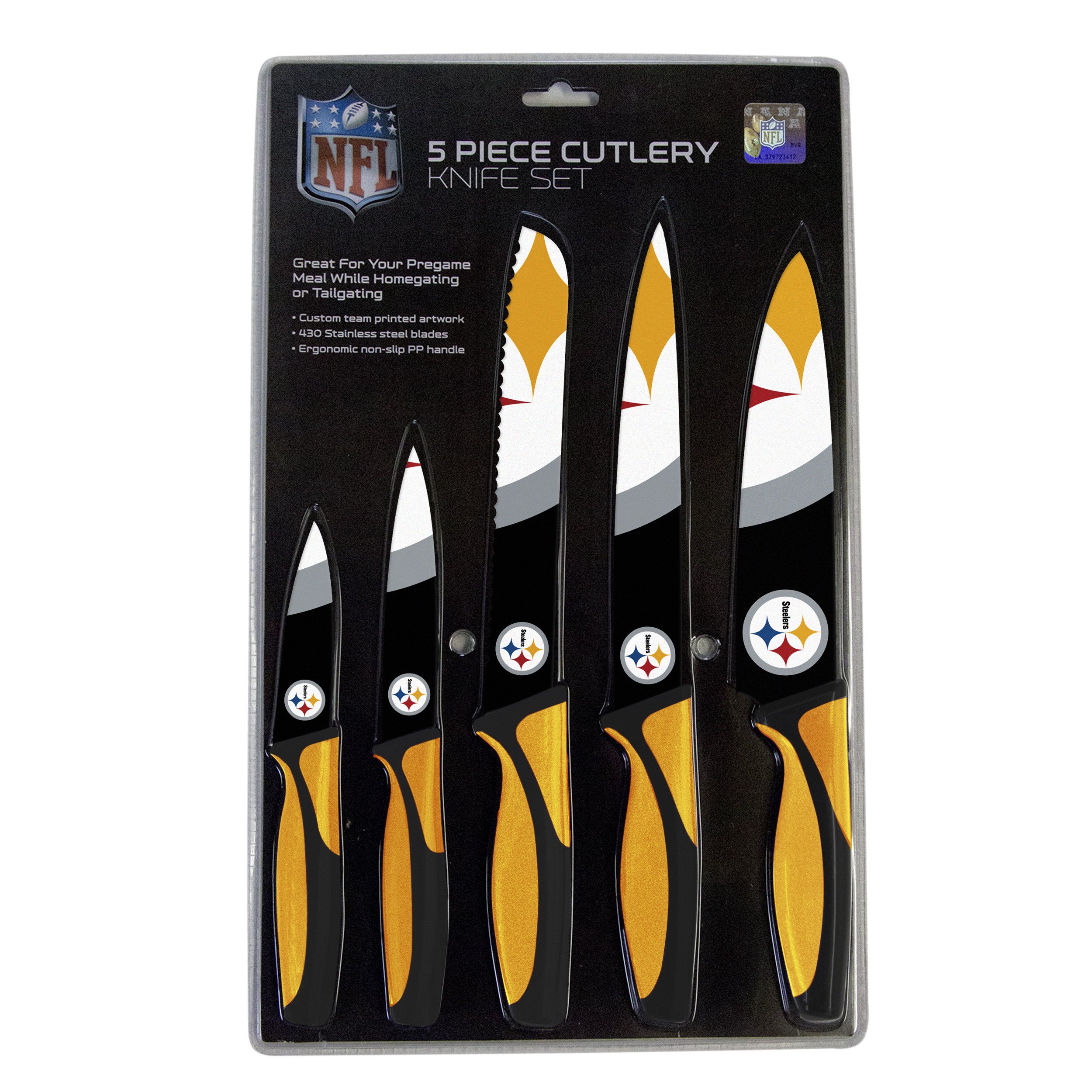 Pittsburgh Steelers Kitchen Knife Set - 5 Pack