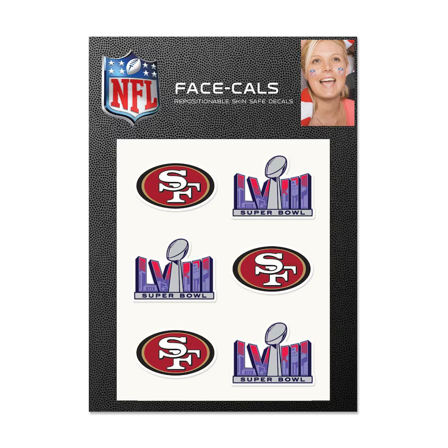 San Francisco 49ers Super Bowl LVIII Face Cals