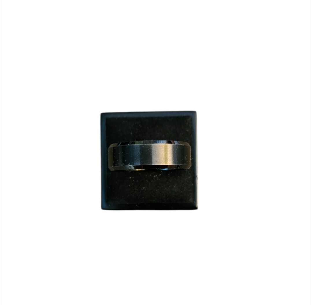 King Will Size 12 Black Tungsten Carbide Band