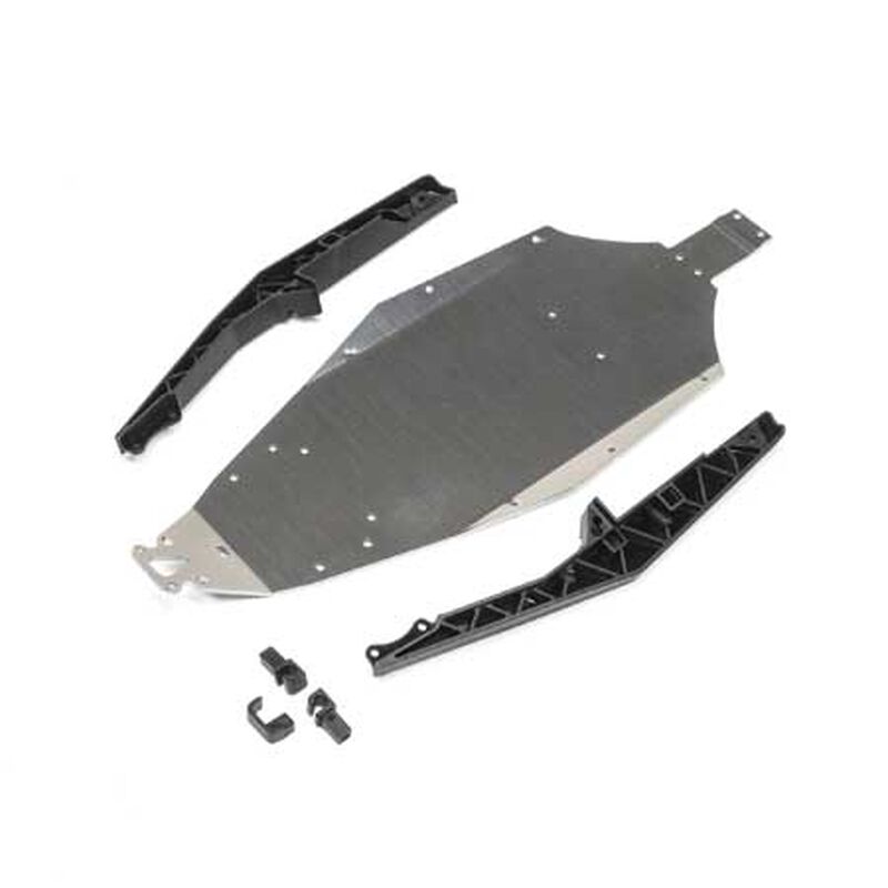 Chassis & Mud Guards Mini B LOS211020