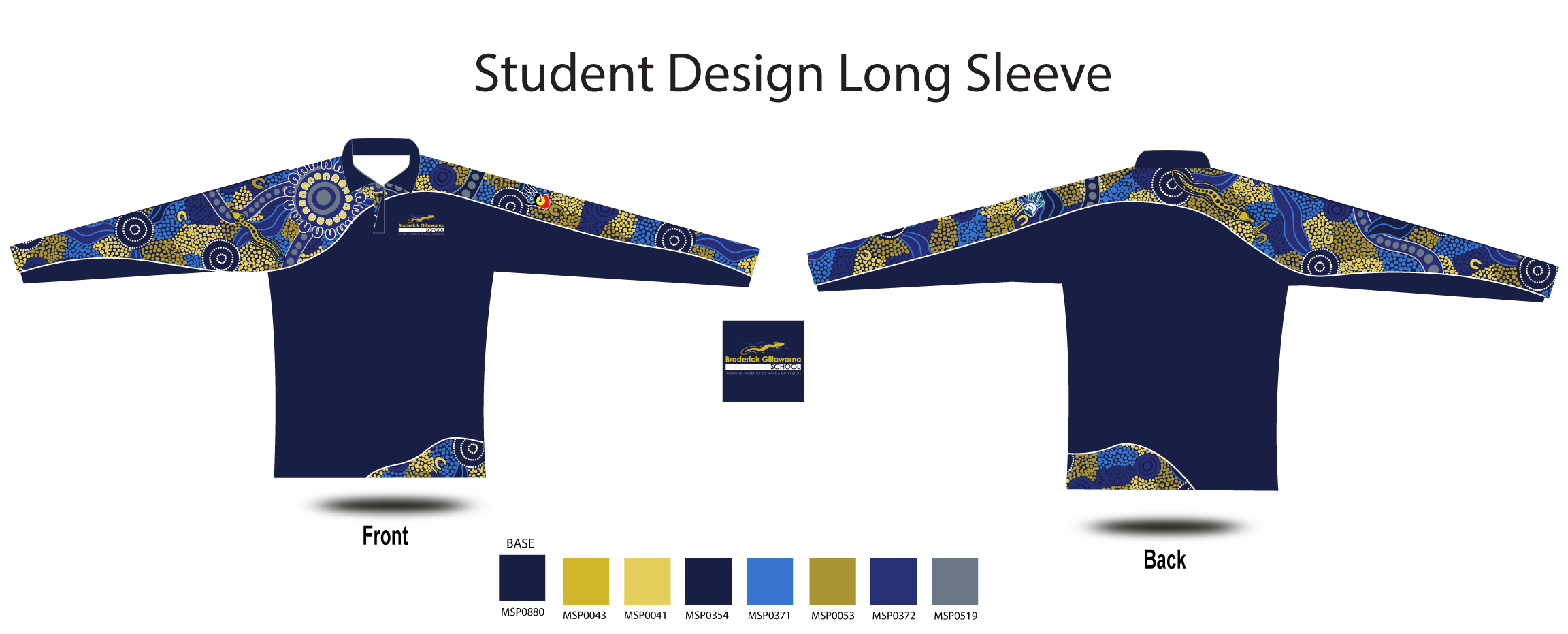 BGS - Student Indigenous Long Sleeve Polo PRE ORDER