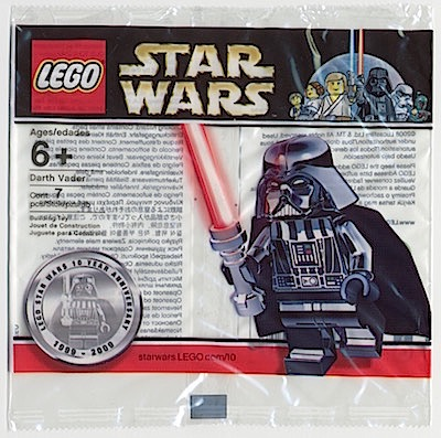 sw218promo-1 Darth Vader 10 Year Anniversary Promotional Minifigure polybag