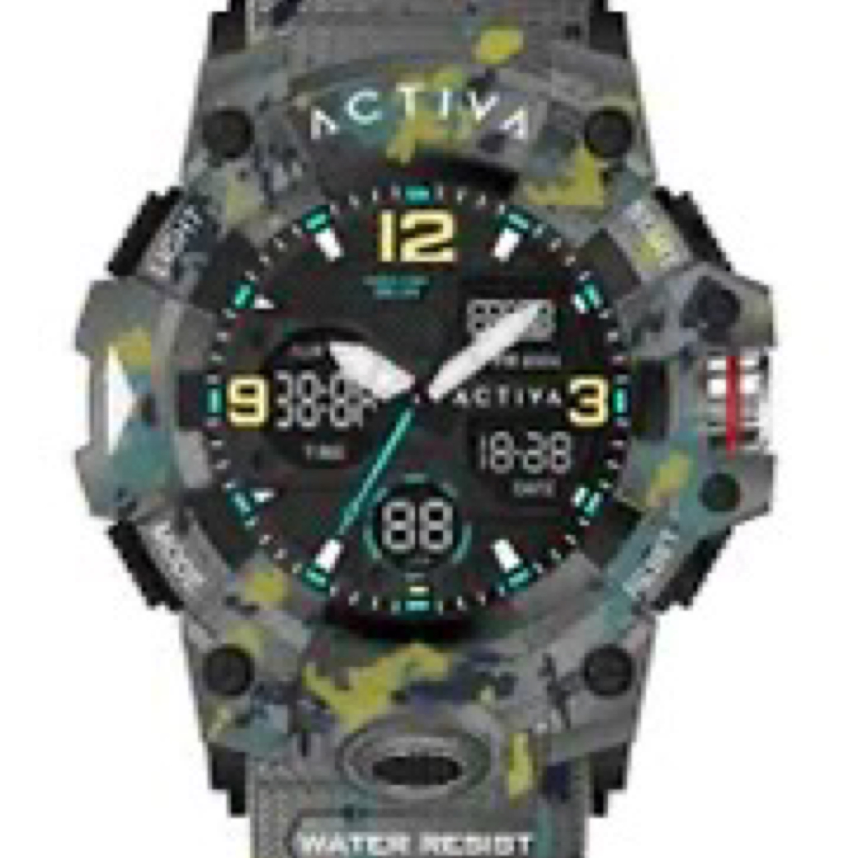 Activa Digital Men's Watch - 49mm (Camo)