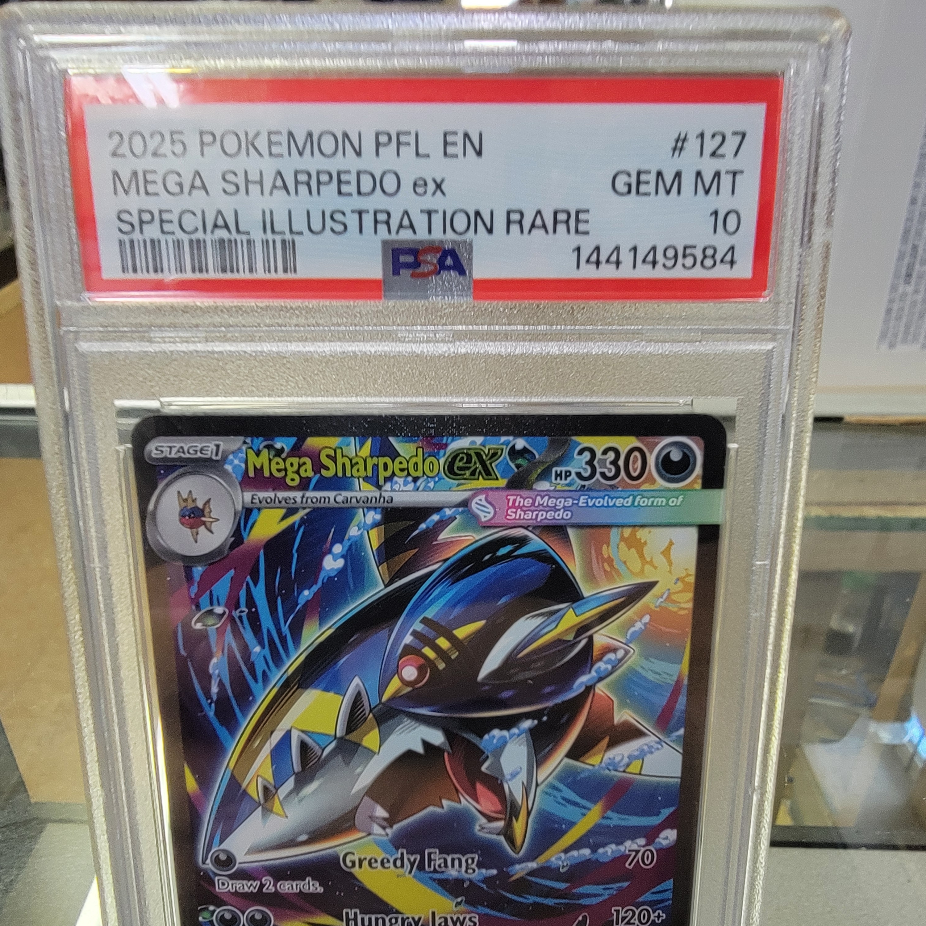 Psa 10 Sharpedo SIR Graded Card