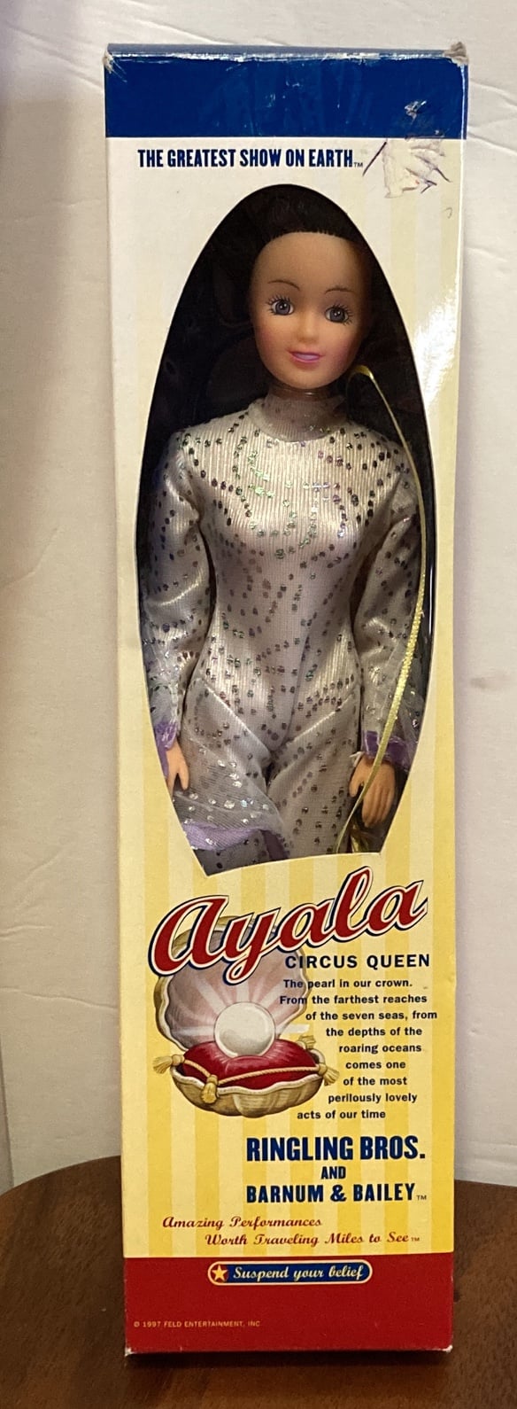 Ringling Bros. Barnum & Bailey Circus Stars Ayala Circus Queen Doll 1997