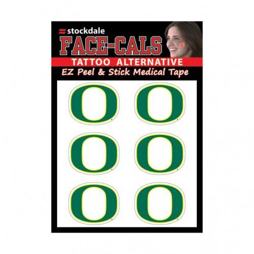 Oregon Ducks Face Cals Tattoos