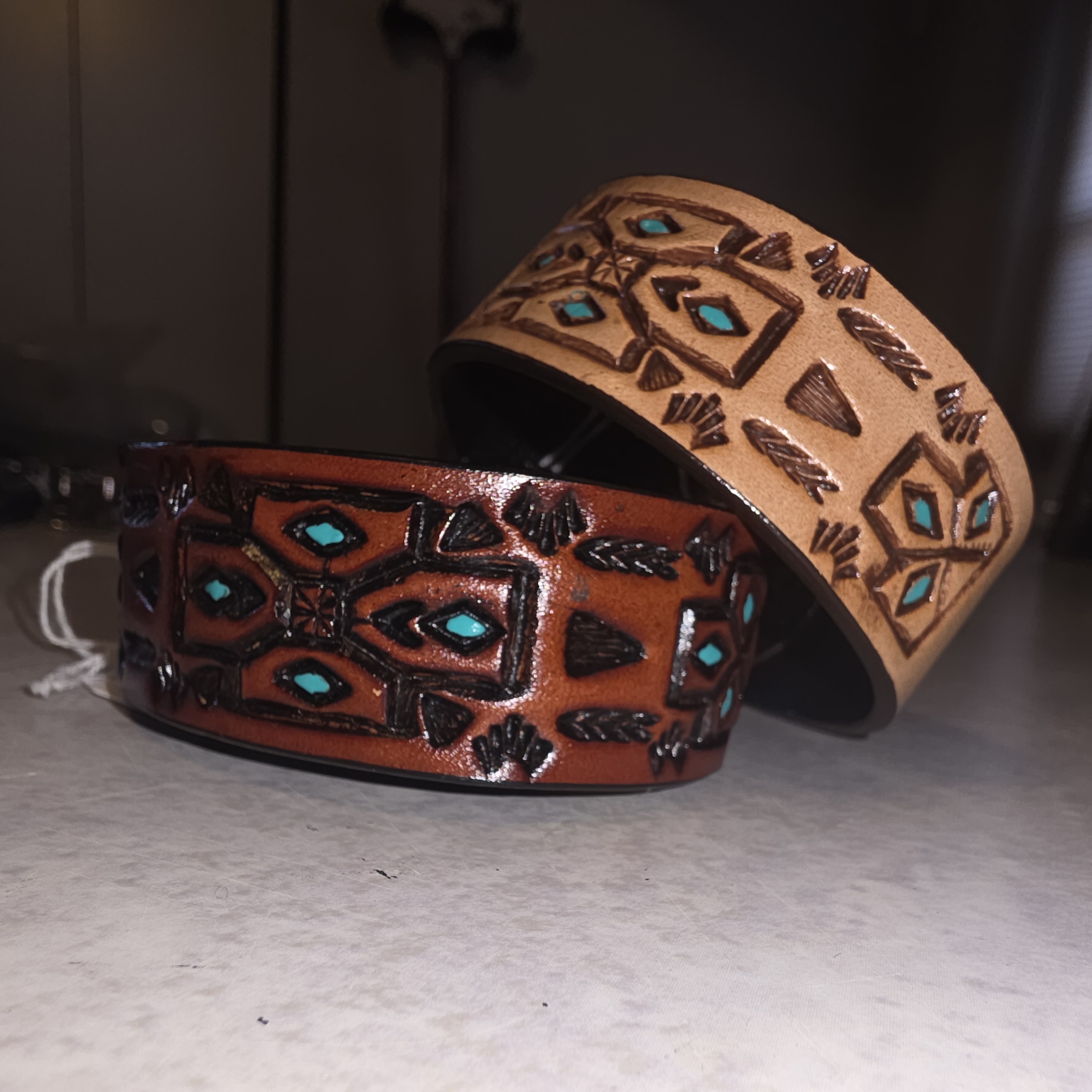 Bracelet Leath w/Southwest Design      6/6