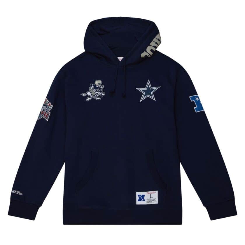 Dallas Cowboys City Collection Mitchell and Ness Hooded Sweatshirt