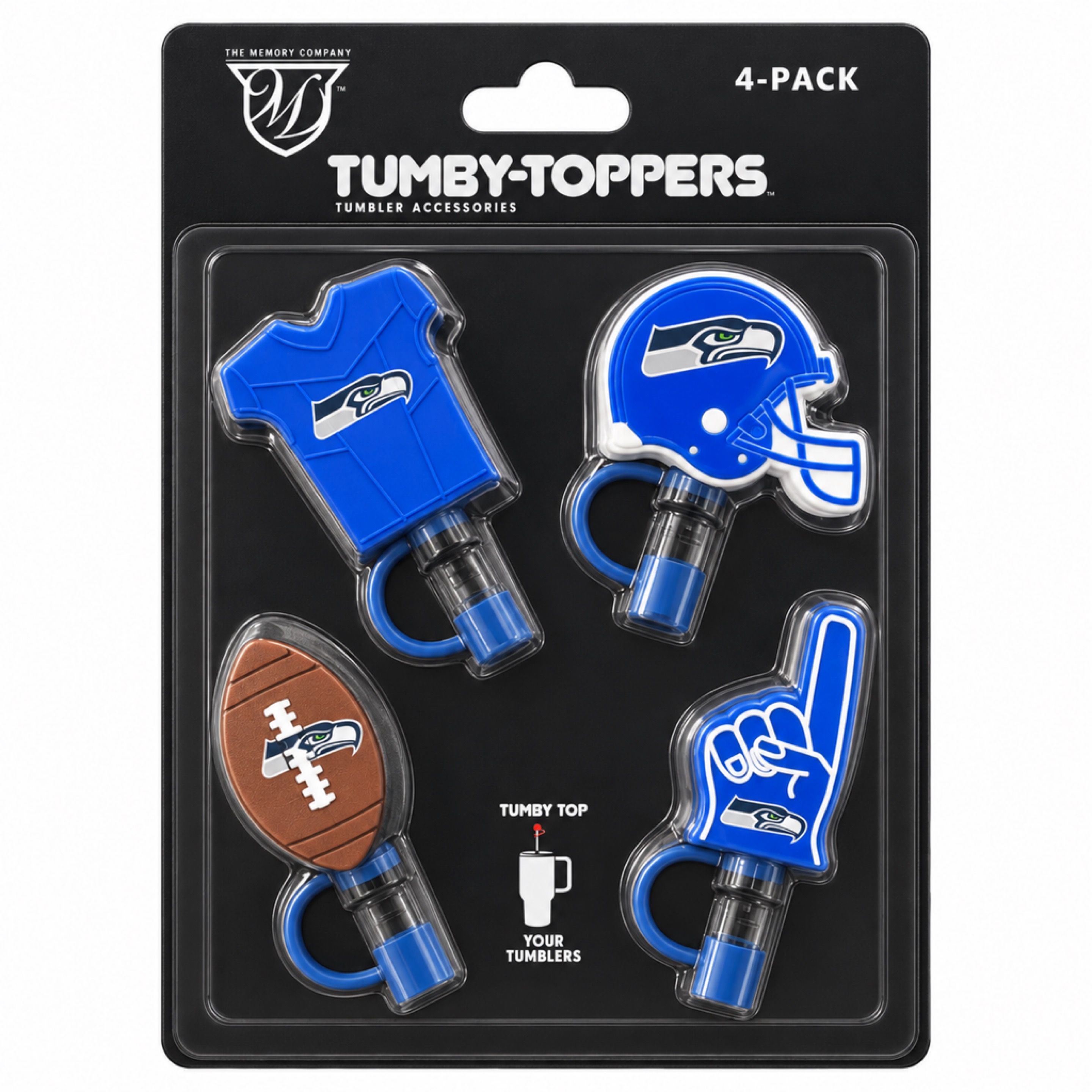 Seattle Seahawks Tumby Toppers 4-pack