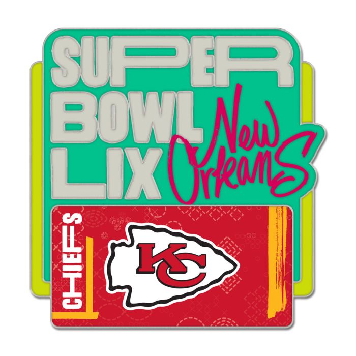 Kansas City Chiefs Super Bowl LIX Trading Pin