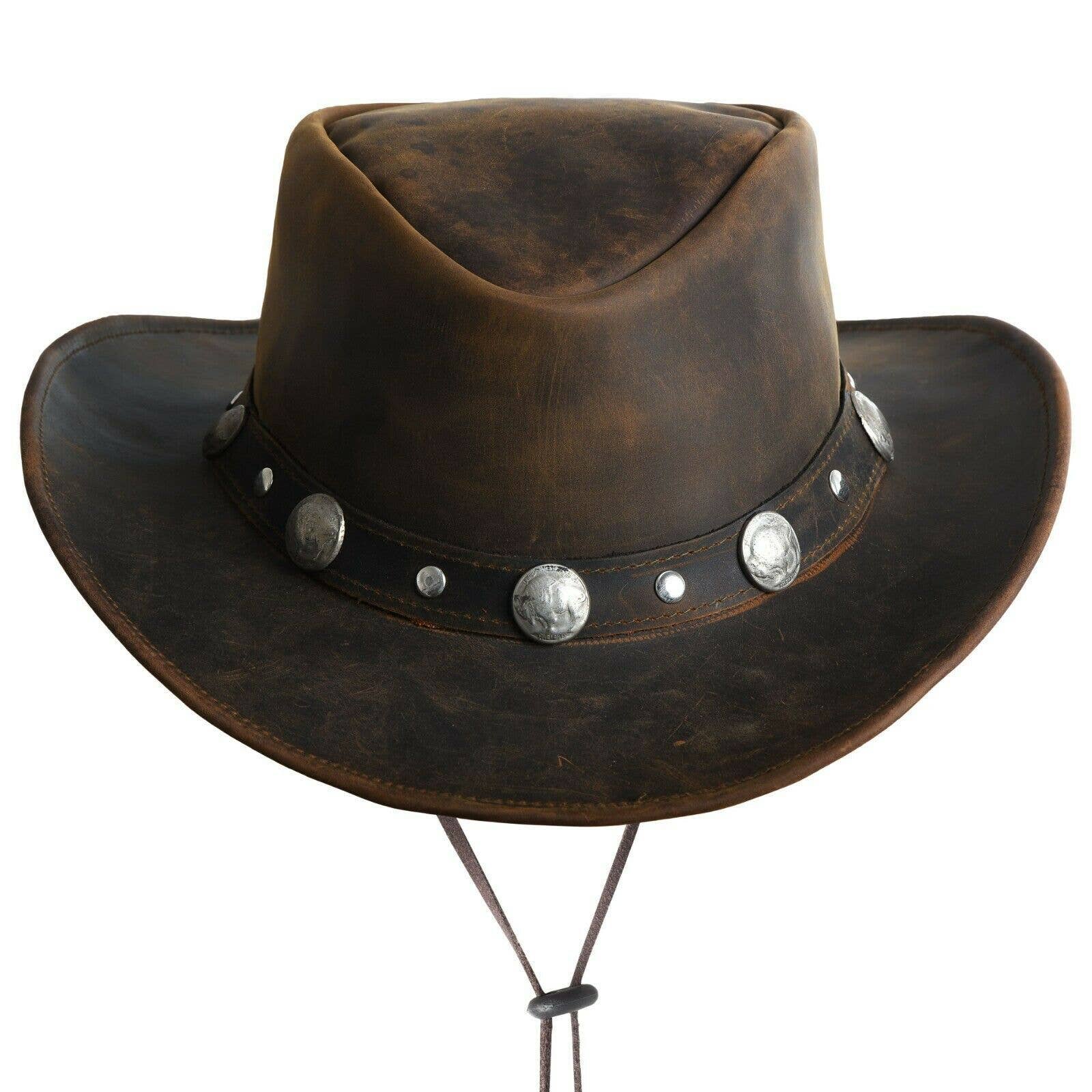 Bullring Leather Hat Western Cowboy for Men & Women Shapeabl