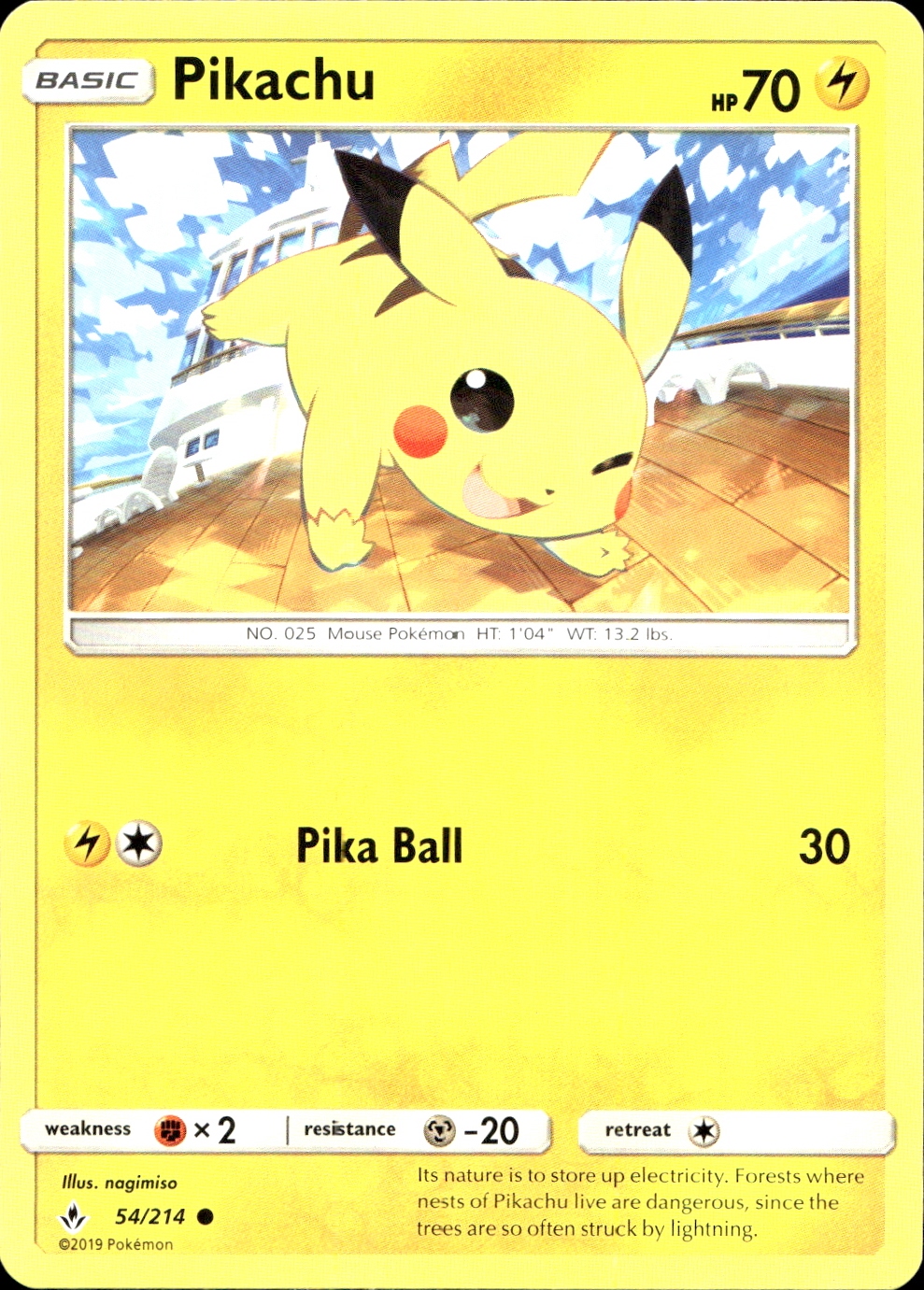 Pikachu - SM10 54
