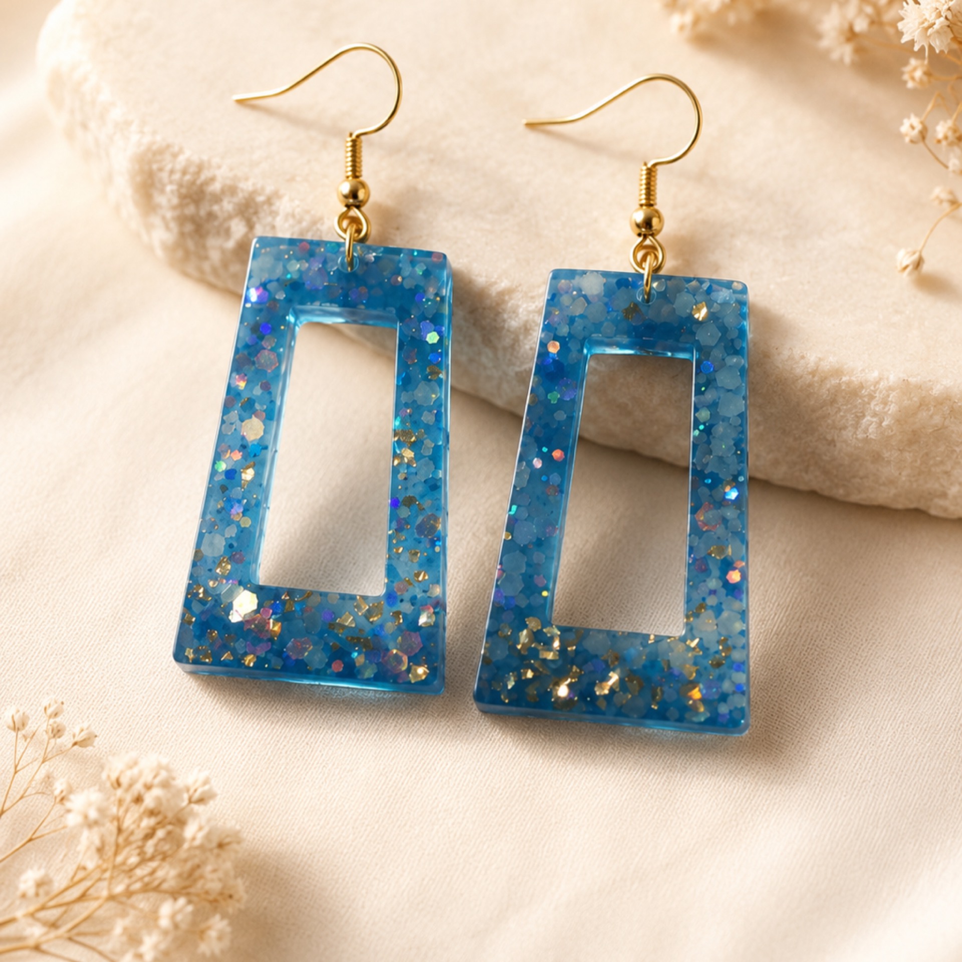 Modern rectangle earrings product image