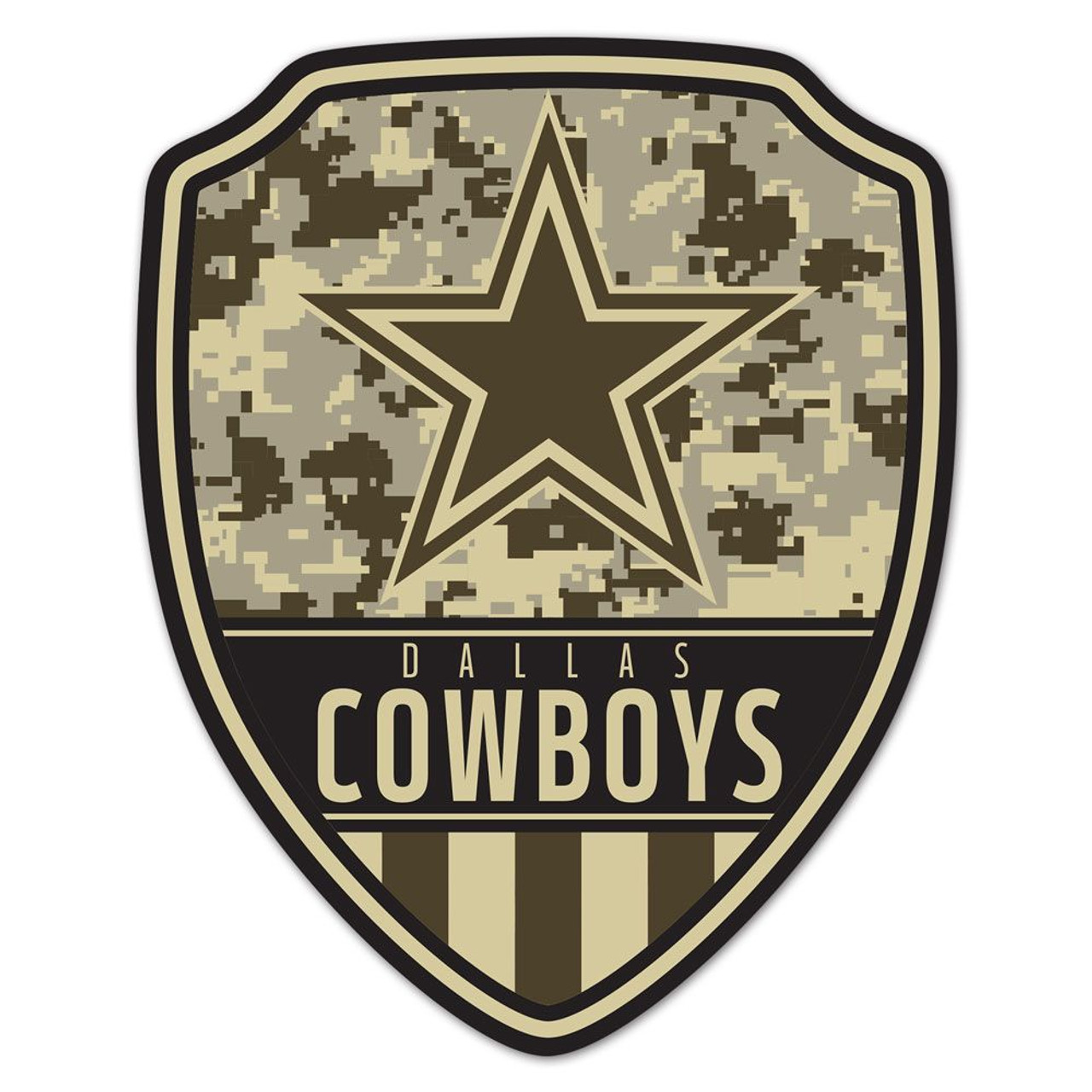 Dallas Cowboys Wood Shield Shaped Sign - 11x14"