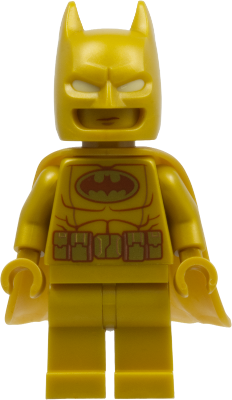 sh1124 Batman - Pearl Gold Suit, Flexible Rubber Cape