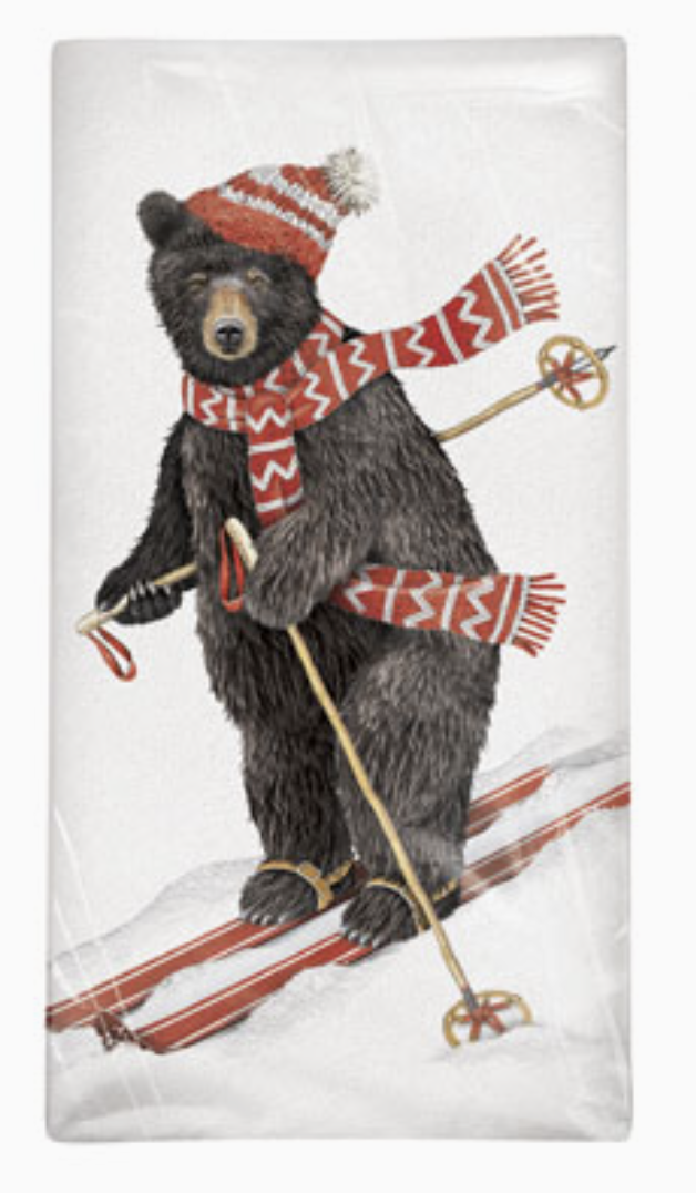 Ski Flour Sack Kitchen Towel