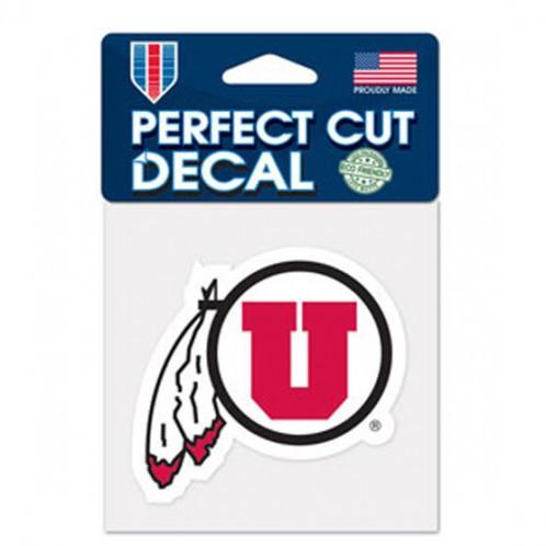 Utah Utes Perfect Cut Decal 4x4"