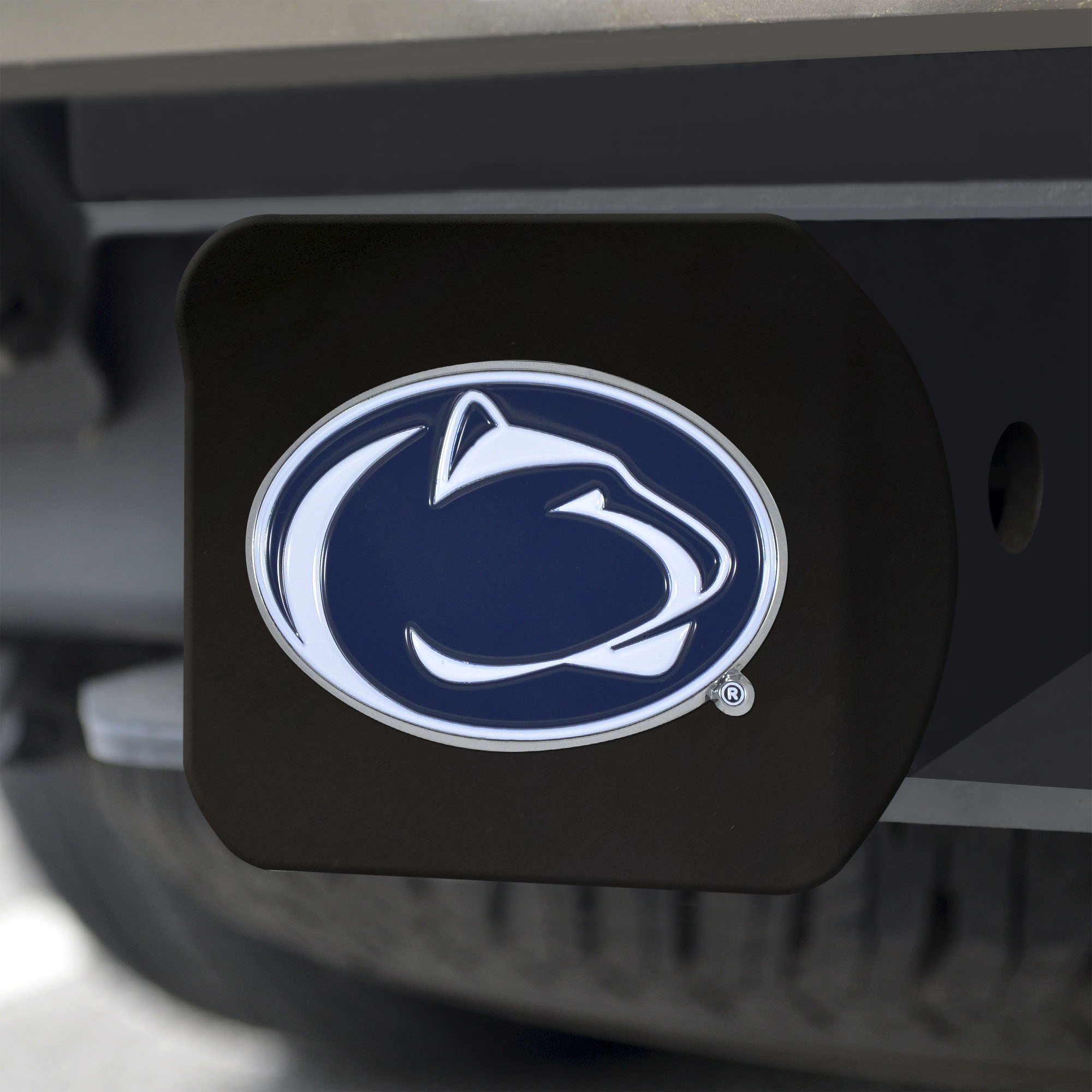 Penn State Nittany Lions Black Chrome Hitch Cover