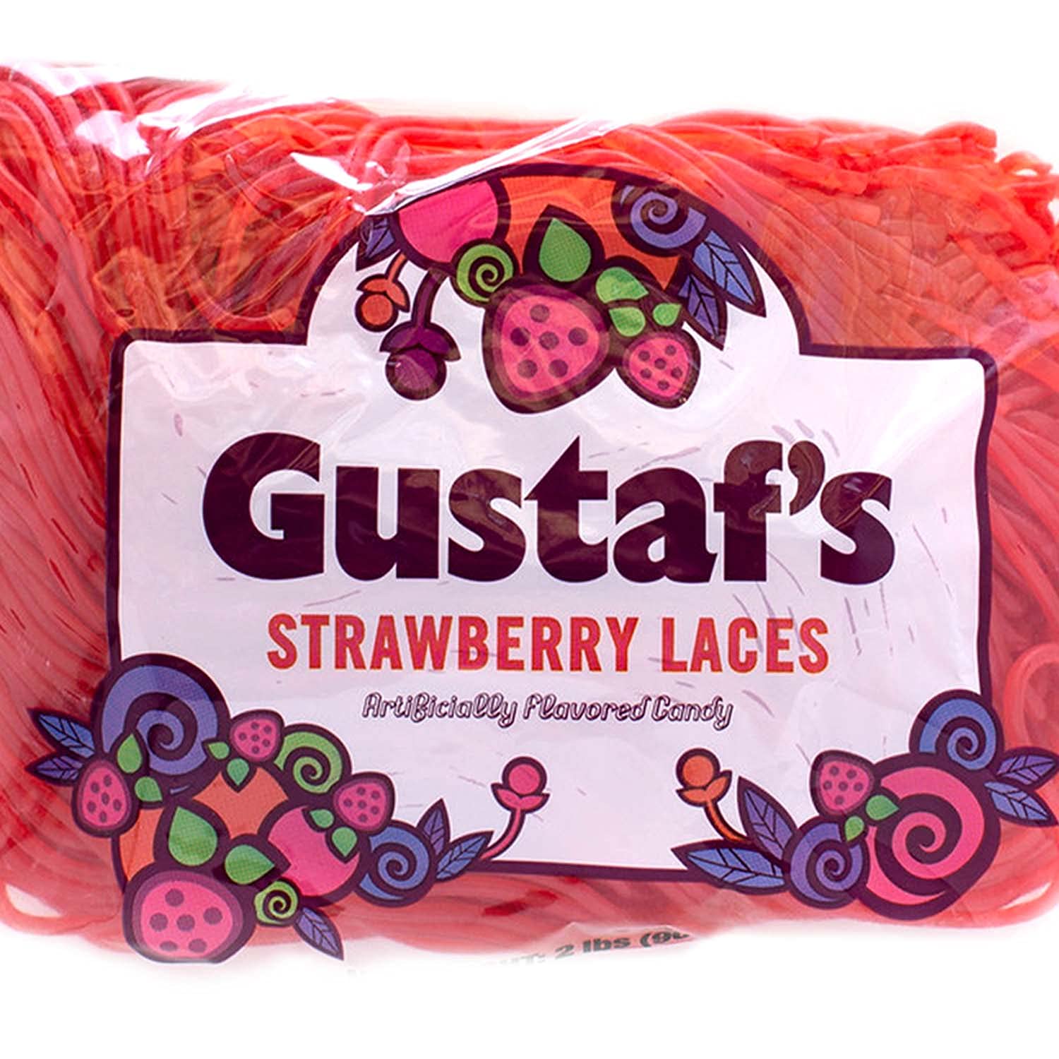 Gustaf's Strawberry Laces 2 Pound Bag
