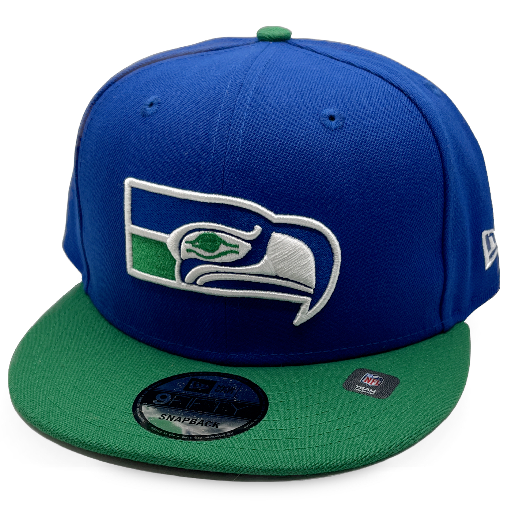 Seattle Seahawks Royal/Green Retro New Era Snapback Hat