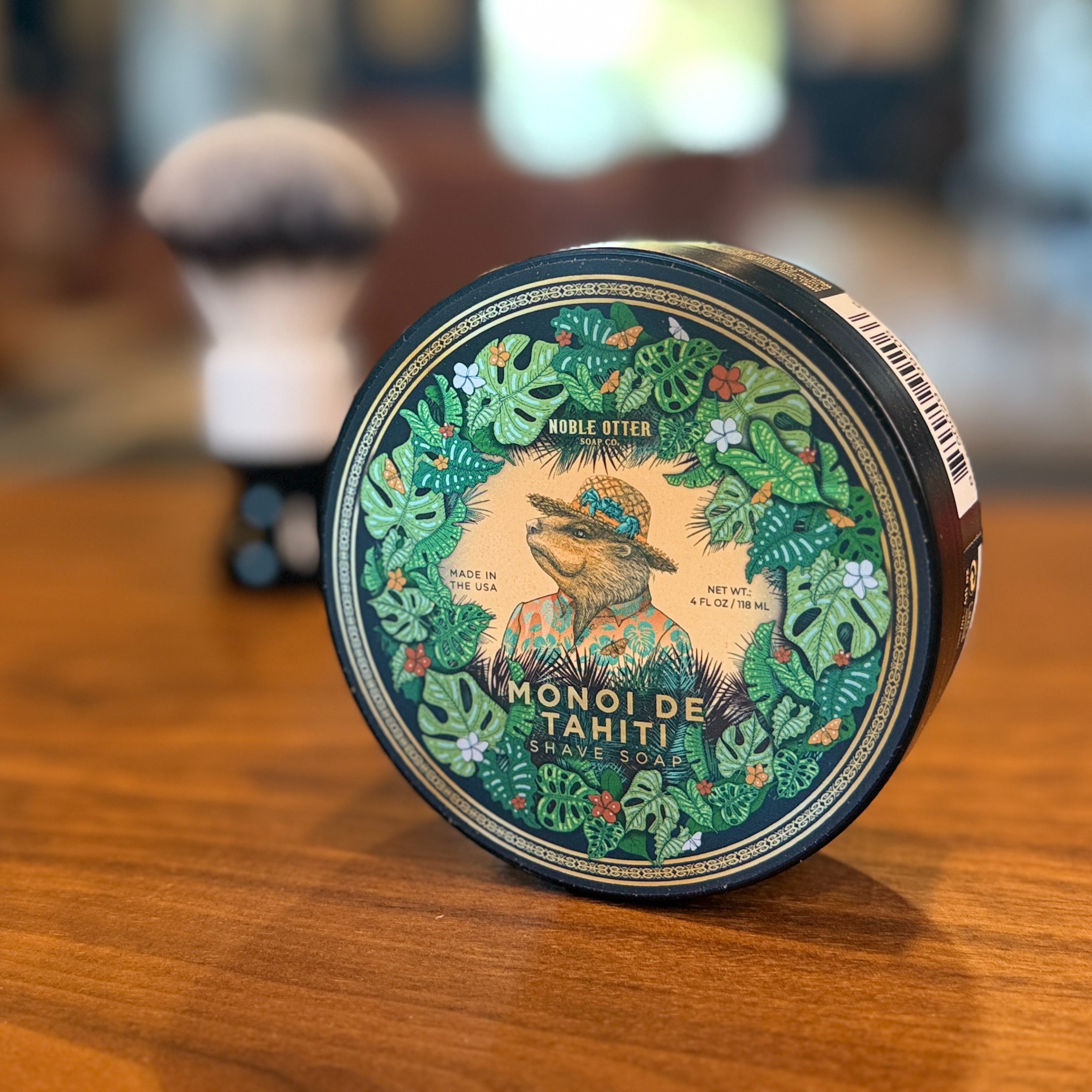 Noble Otter Soap Co. - Monoi de Tahiti Shave Soap