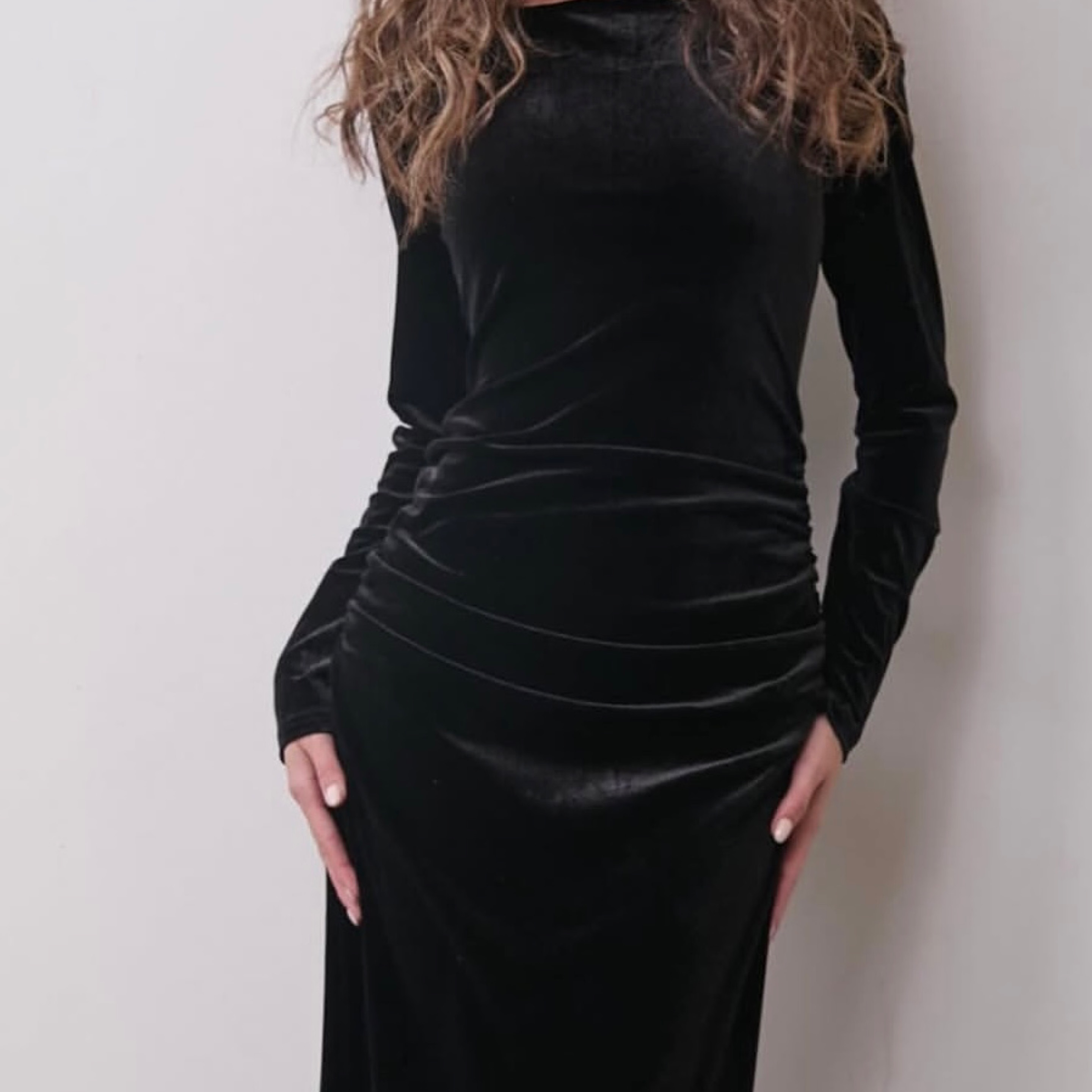 Velvet Maxi Evening Dress — product photo
