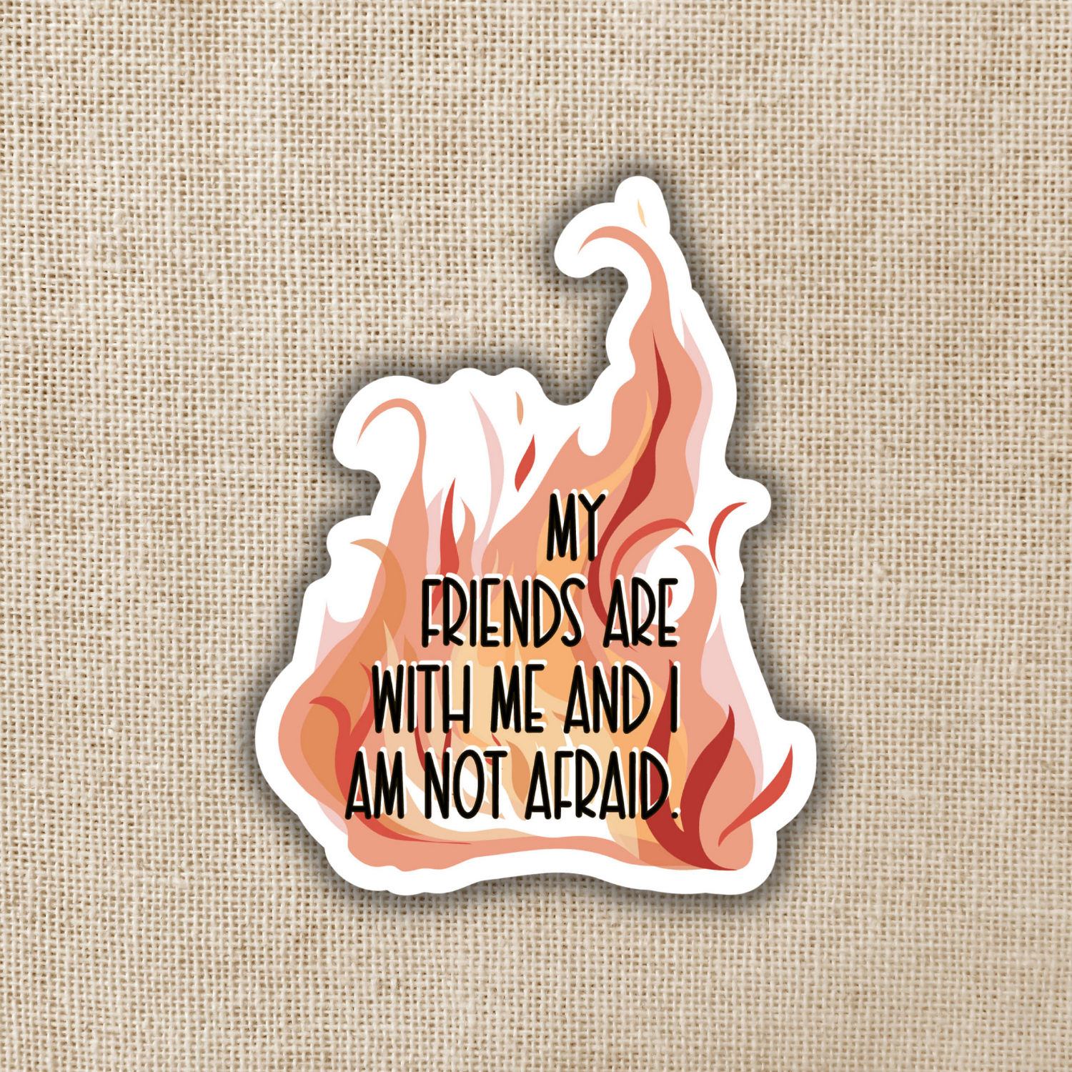 Lehabah I Am Not Afraid Sticker | Crescent City Book Series