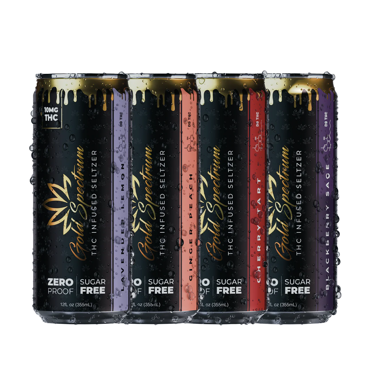Gold Spectrum Seltzers - Variety 6pk - Gold Spectrum Seltzer Variety Pack - 10mg