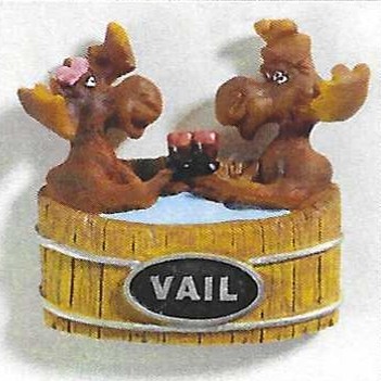 Moose in Hot Tub Magnet