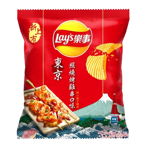 Lays Import Tokyo BBQ Chicken Yakitori Skewers 34g 12 ct