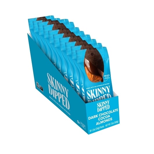 SkinnyDipped Dark Chocolate Cocoa Almonds 1.2 oz 10 ct