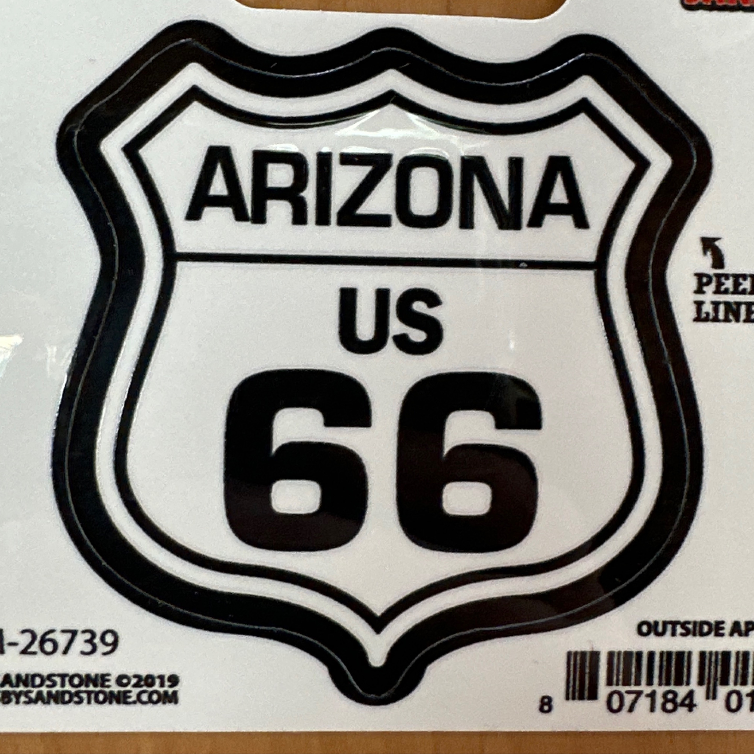 Arizona US 66 Shield Sticker