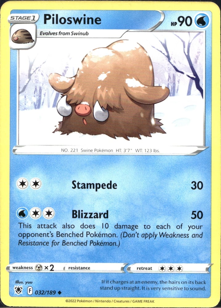 Piloswine - SWSH10 32/189