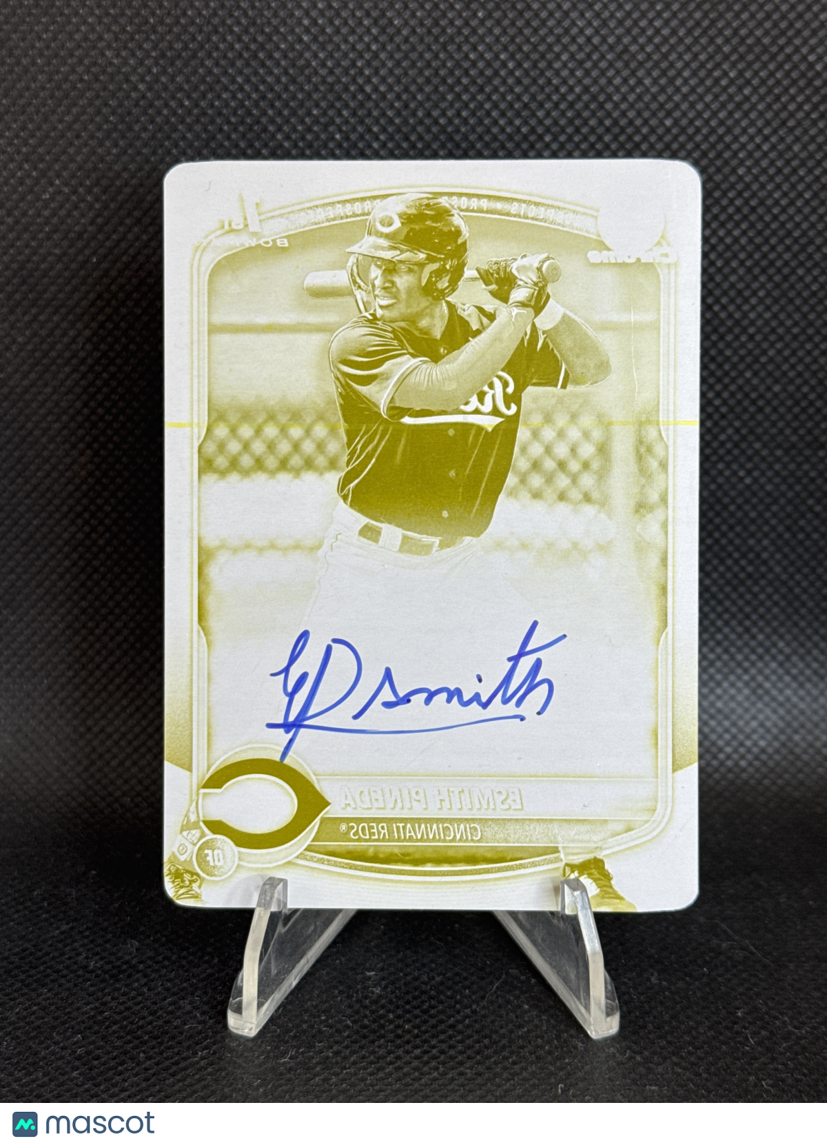 2025 Bowman Chrome Esmith Pineda #CPA-EP Yellow Printing Plate 1/1