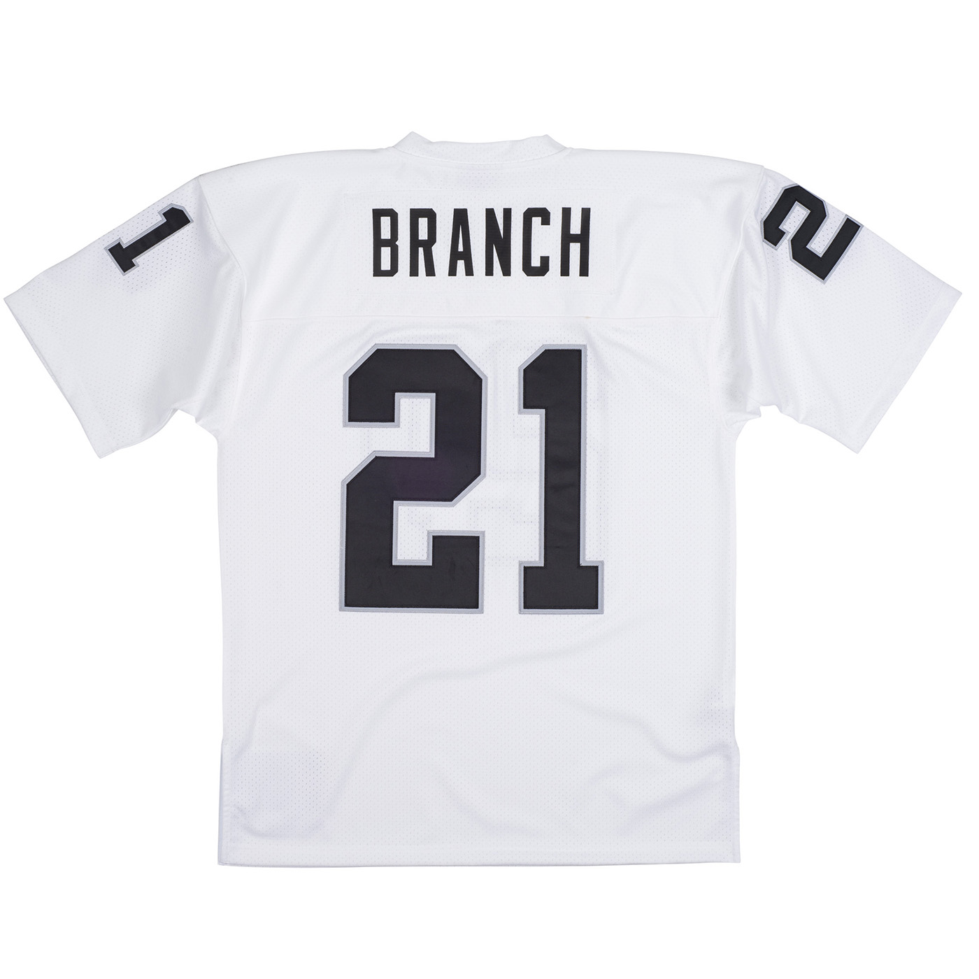 Oakland Raiders 1980 Cliff Branch #21 Mitchell and Ness White Jersey