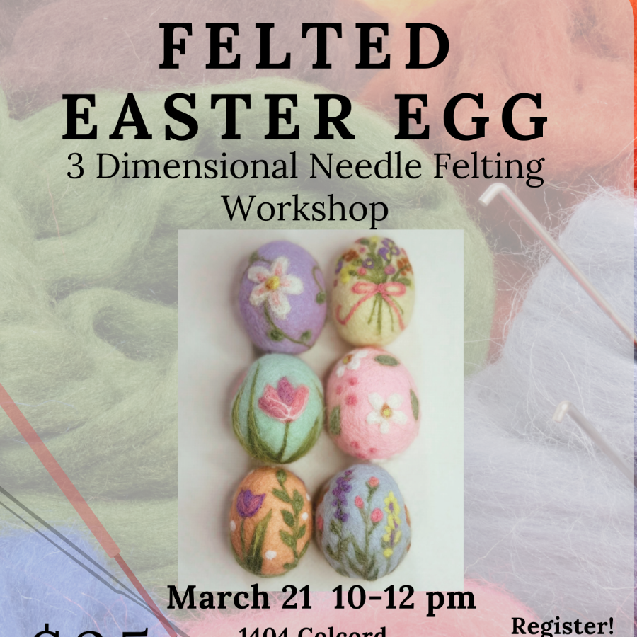 Fair Trade Workshop: Felted Easter Egg Mar 21