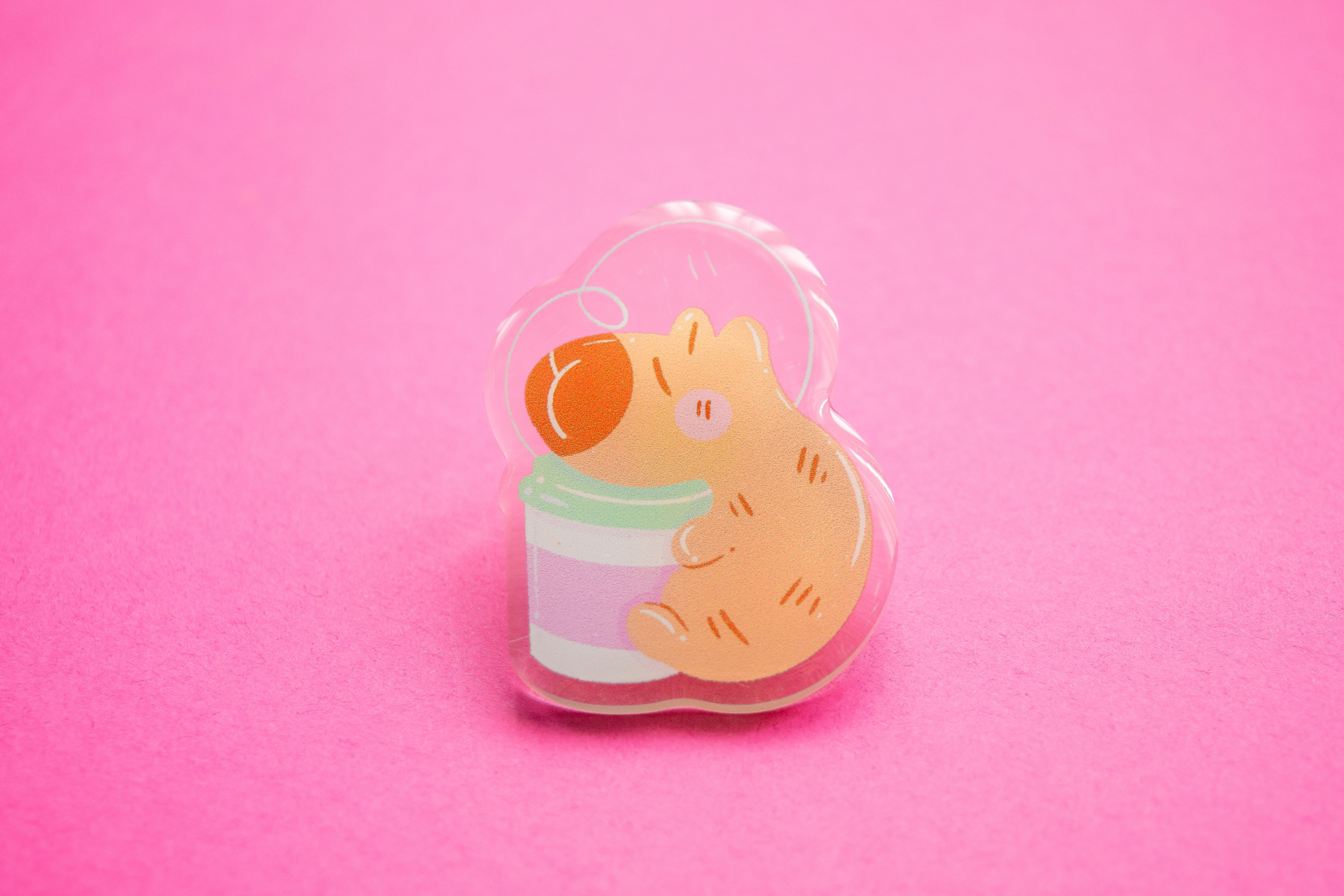 P8. Coffee Capybara Pin