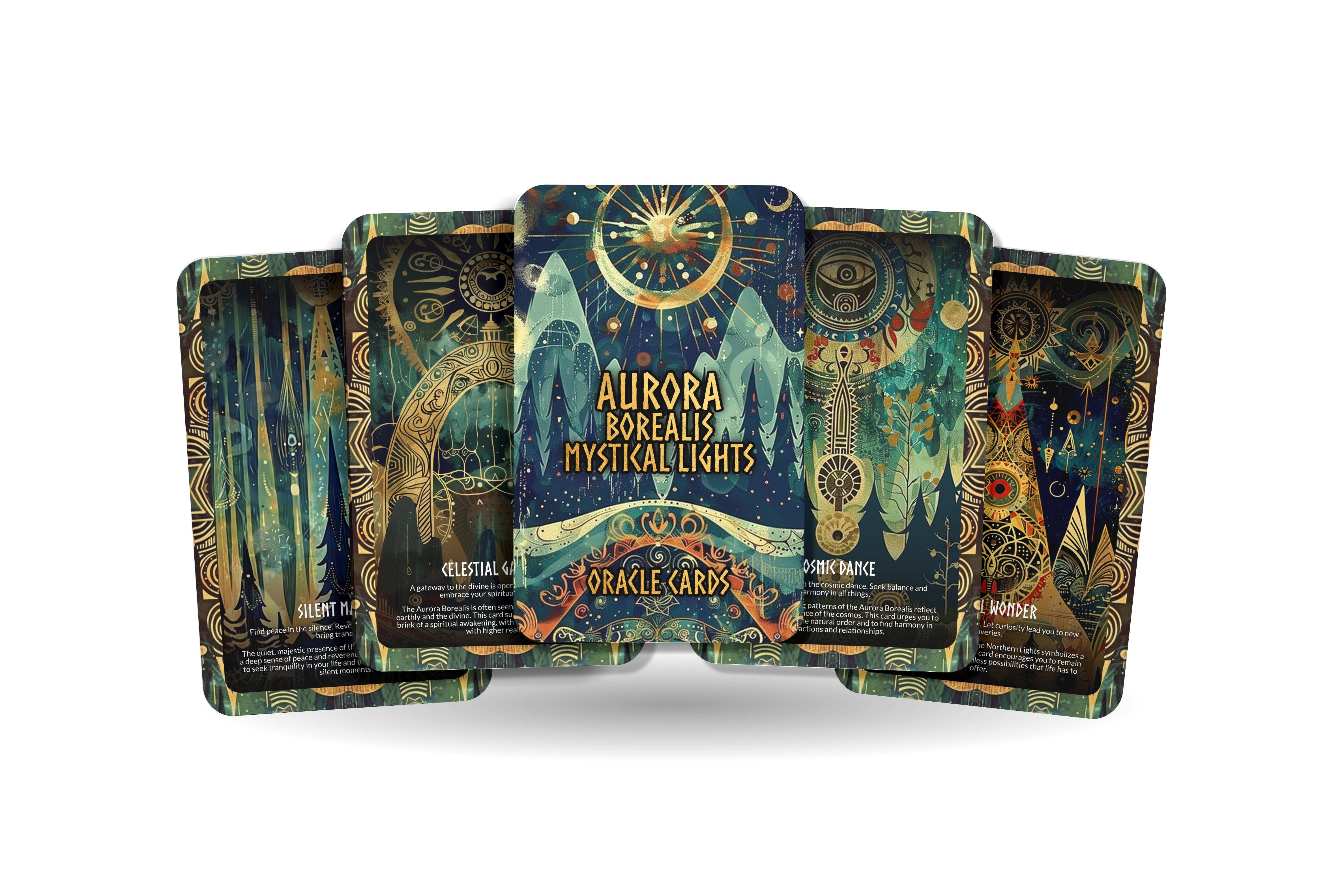 Aurora Borealis - Mystical Lights Oracle Deck Cards - Navigating life's mysteries with the northern lights