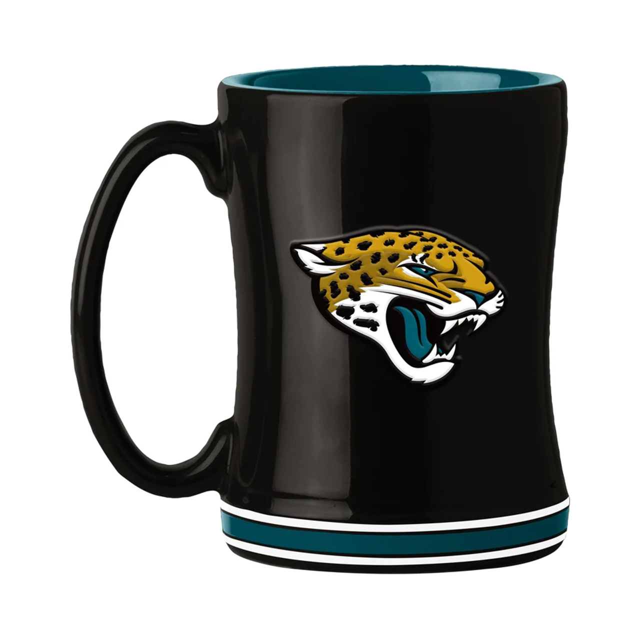 Jacksonville Jaguars Sculpted Coffee Mug 14oz
