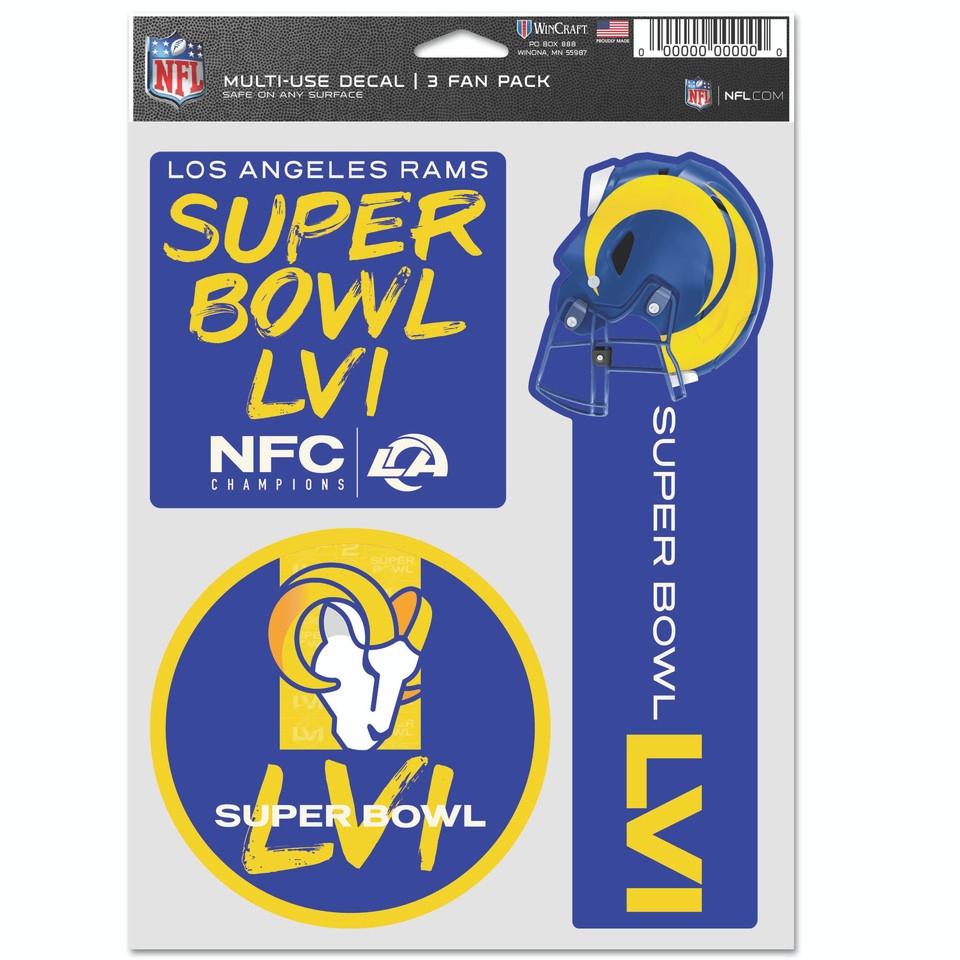 Los Angeles Rams Super Bowl LVI Champions Fan Decals