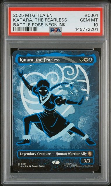 2025 MAGIC THE GATHERING AVATAR: THE LAST AIRBENDER #0361 KATARA, THE FEARLESS BATTLE POSE-NEON INK