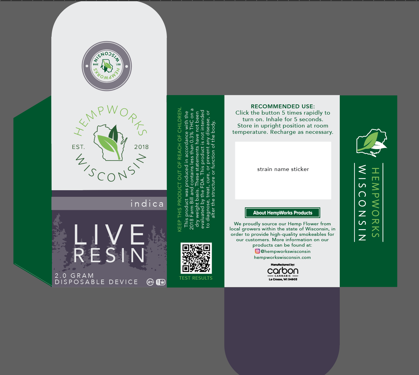 Hempworks 2 Gram THCa Disposable - Orange Apricot (Indica)