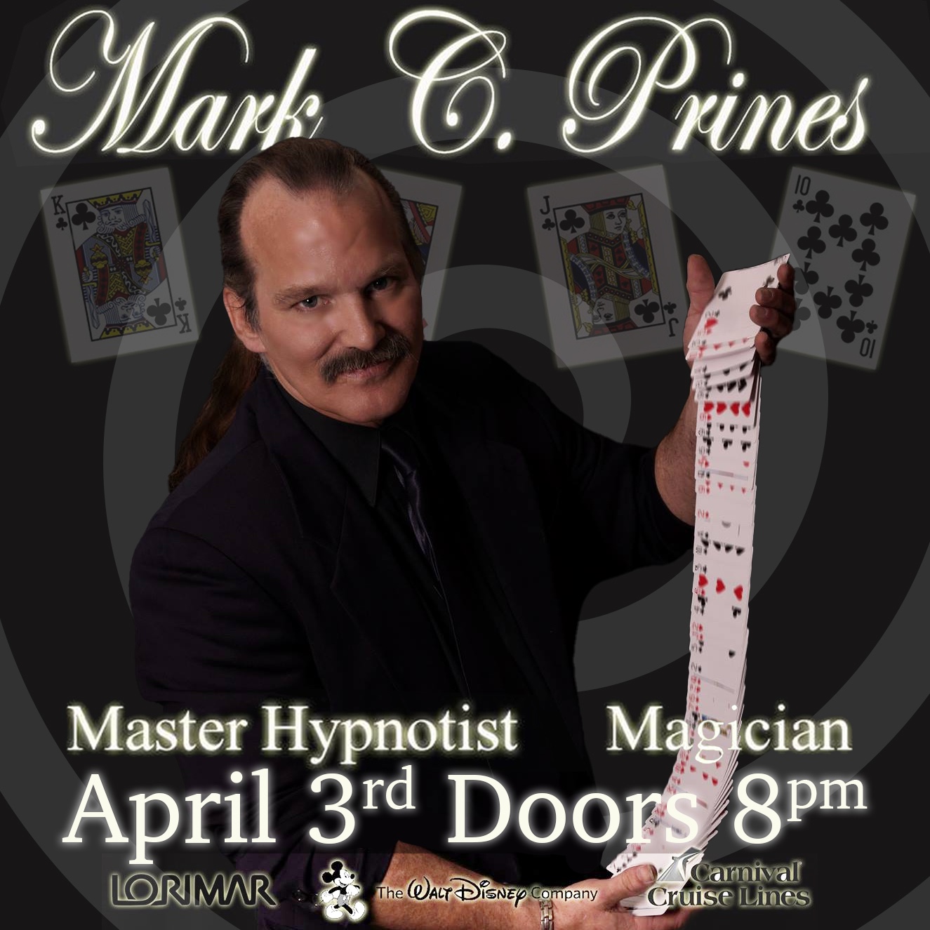 April 3rd Mark Prines Magician Hypnotist