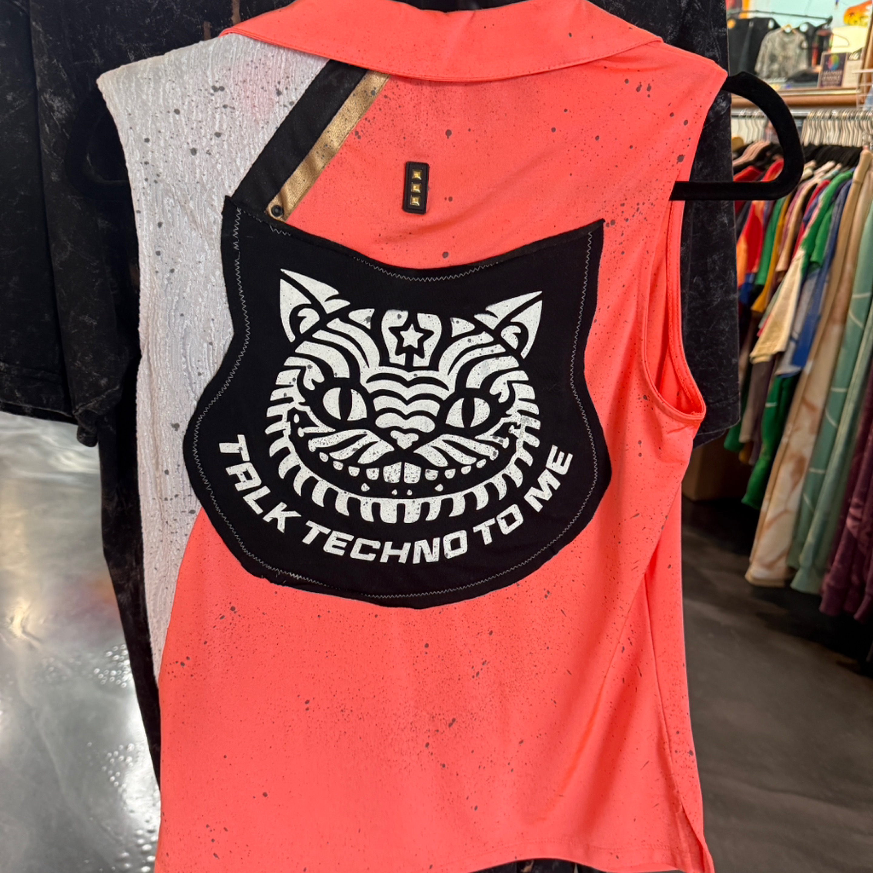 Techno Cat Wavy Tank Ascension Society