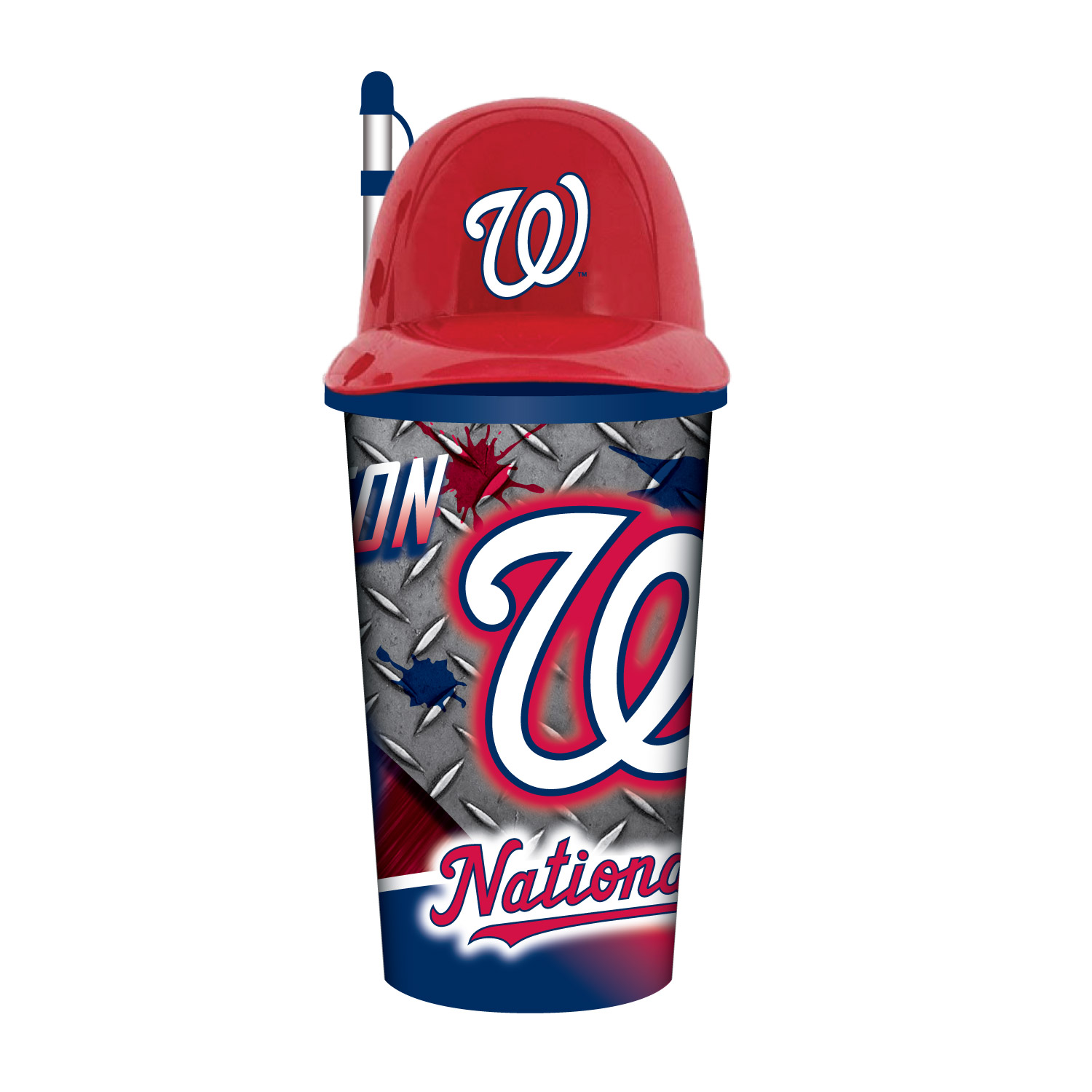Washington Nationals Helmet Cup with Straw 32oz
