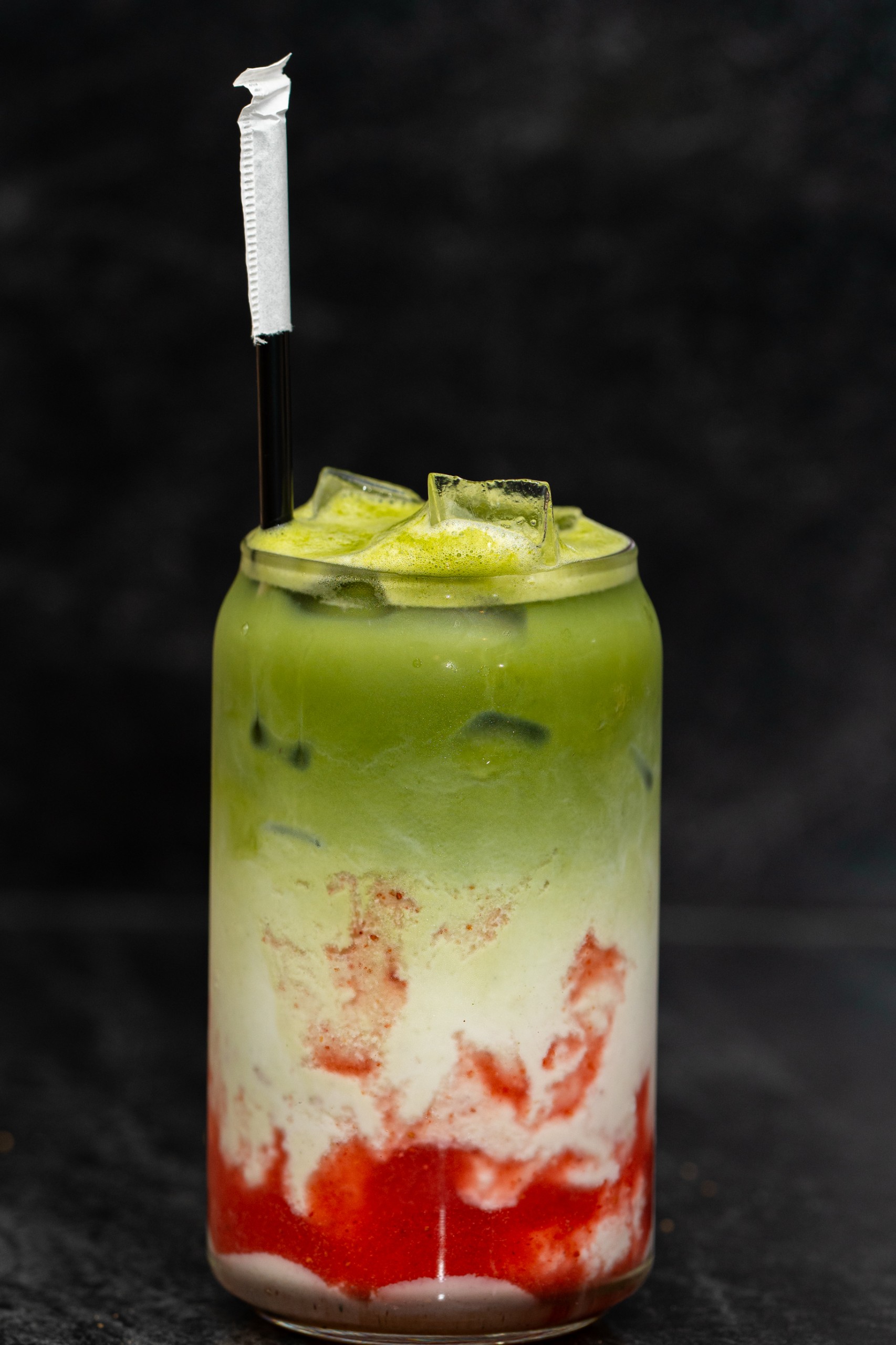 Strawberry Vanilla Matcha Cold