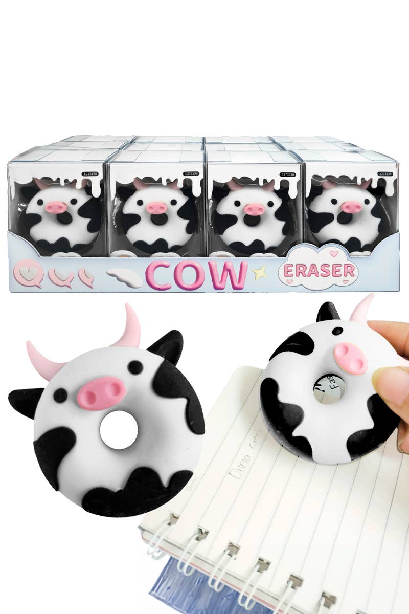 Jumbo Cow Donut 3D Eraser