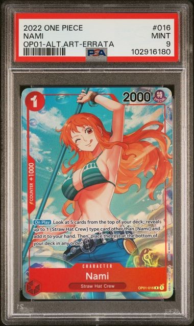 2022 ONE PIECE OP01-ROMANCE DAWN #016 NAMI ALTERNATE ART-ERRATA
