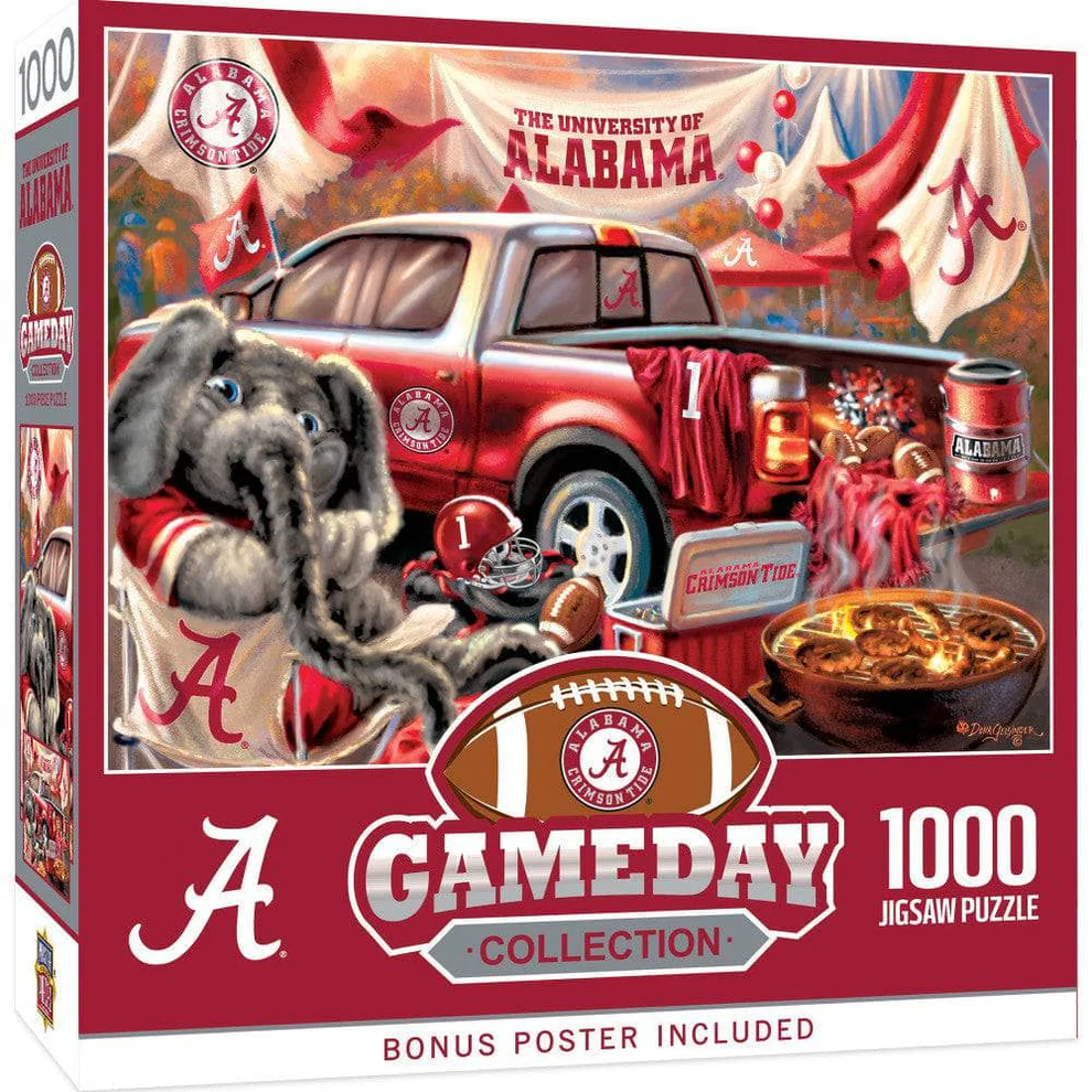 Alabama Crimson Tide 1000 Piece Gameday Design Puzzle